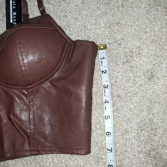 2- Piece Faux Leather Outfit - Picture 12 of 13